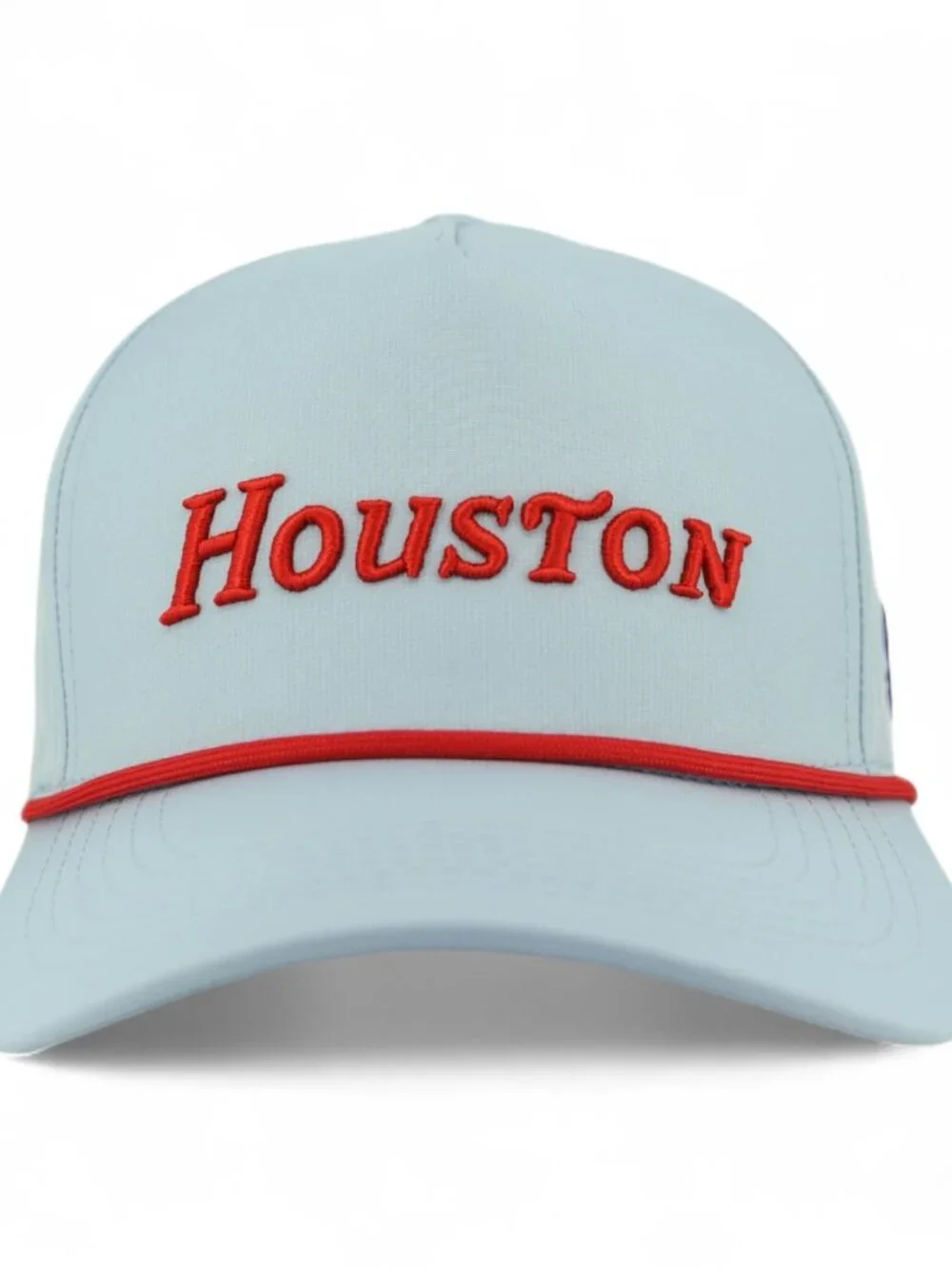 Houston Performance Rope Hat - Light Blue/Red